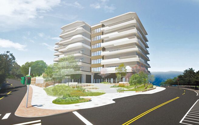 台北市士林区市立阳明教养院永福之家自1982年启用至今，由于不仅为海砂屋，抗震能力也不足，修缮已无法改善安全性，市府规画在原址重建。图为完工模拟图。（台北市新工处提供／黄敬文台北传真）