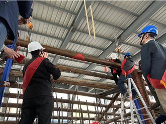 新竹市定古蹟「周益記」上樑 見證古蹟修復里程碑