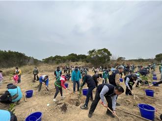 台中市區域植樹逾百株！建立大肚台地防火林帶