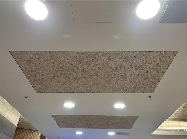 原礼厅检修口之天花板。(黄敬文翻摄)