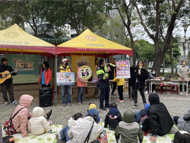 星星國與信義警分局合辦小小警察體驗營。（翻攝照片／林郁平台北傳真）