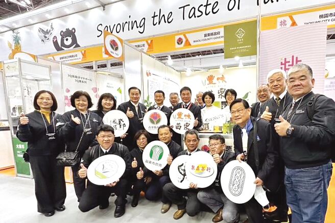 苗栗县政府于东京国际食品展打造「丰味苗栗馆」，引起国际观眾的瞩目。图／苗栗县政府提供
