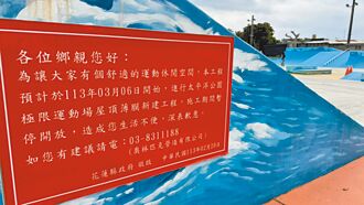 花蓮 太平洋公園極限運動場 海洋薄膜頂棚年底完工