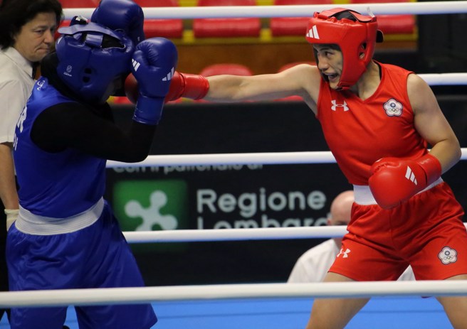 陈念琴闯进奥运资格赛8强。(中华民国拳击协会提供)