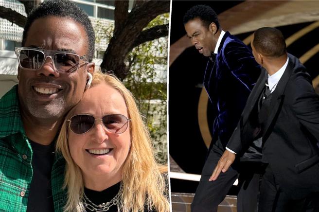 克里斯洛克在掌摑事件後，2年後再度現身奧斯卡派對，並被拍到在洛杉磯附近走動。（摘自X@PageSix）