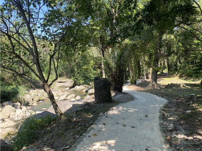 推动北横旅游 ，高遶溪古圳步道2期工程7月完工。(桃市观旅局提供／吕筱蝉桃园传真)