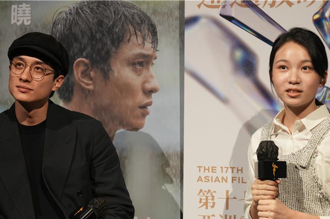 劉俊謙（左）跟林品彤演出電影《小曉》結緣。（MOM Production Limited提供）