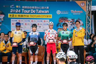 自由車環台賽》以色列車隊包辦黃綠圓點衫 桃園站最大贏家