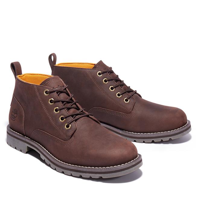 蝦皮購物「開鞋季」Timberland 男款英倫都會風格防水查卡靴，優惠價3290元。（蝦皮提供／古明弘北傳真）