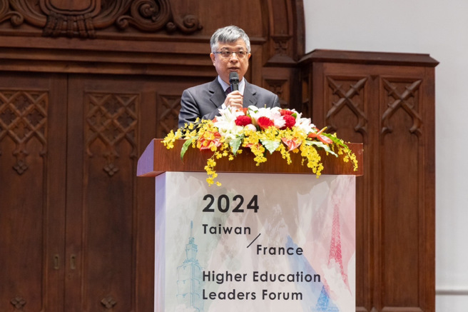 教育部刘孟奇政务次长开幕致词。(照片/教育局提供)