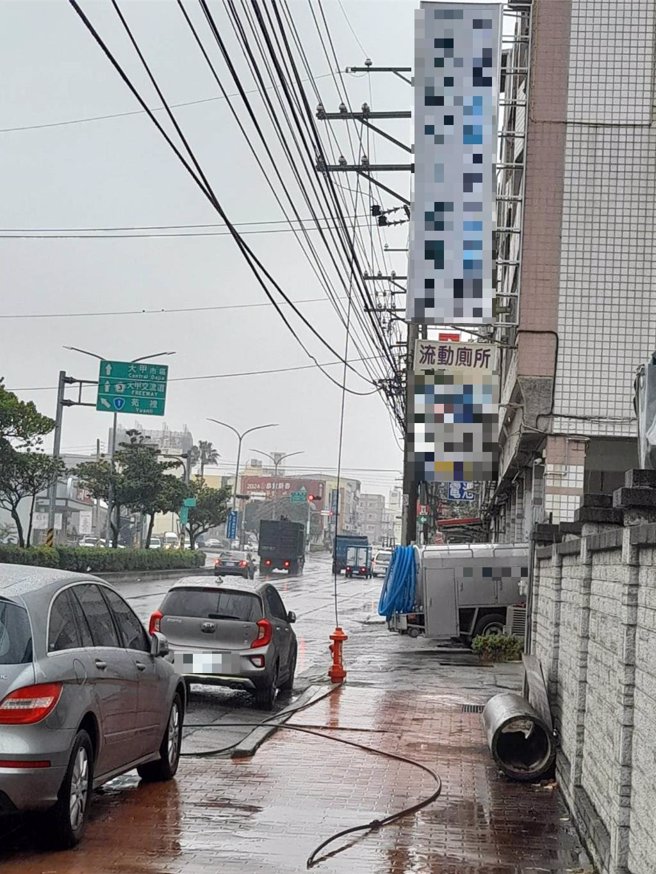 台中市大甲區11日下午發生1起高壓斷線事件，停電範圍集中在大甲區中山路、義和二街一帶，計1377戶停電約32分鐘。（台電台中區營業處提供／張妍溱台中傳真）