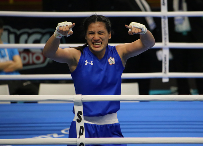 陈念琴确定替台湾增加一张巴黎奥运拳击出赛门票。(中华民国拳击协会提供)