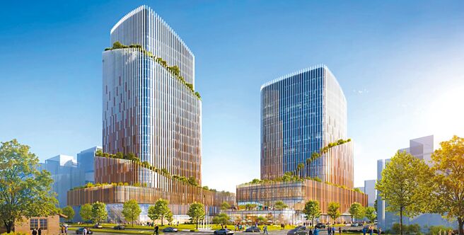 經濟部啟動「新建辦公廳舍案」計畫，預計2030年搬到北市華光三特區，圖為示意圖。（經濟部提供／王玉樹台北傳真）