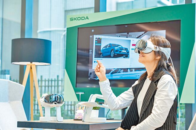 搶先導入Apple Vision Pro並運用於汽車銷售服務流程中。（尚騰汽車集團提供）