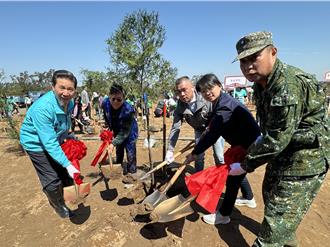 金門歡慶植樹節軍民齊種600棵苗木 3月目標造林2.5公頃