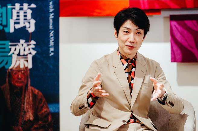 狂言大师野村万斋特别感谢台湾在石川强震的支援。（林峻永摄，卫武营国家艺术文化中心提供／李欣恬台北传真）