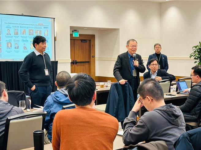 陽明交大校長林奇宏上周赴北加州矽谷地區攬才，期望赴美留學的畢業生能返台，為台灣半導體科技貢獻才華。(陽明交大提供)