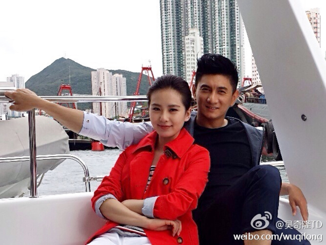 吴奇隆2013年发文认恋。（图／翻摄自吴奇隆微博）