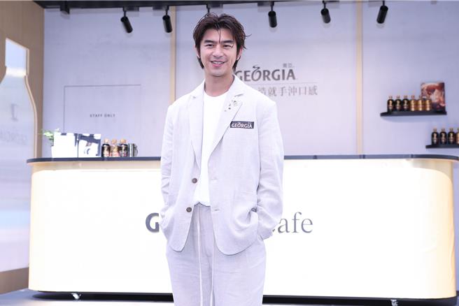 陈柏霖出席代言咖啡品牌快闪店活动。（陈俊吉摄）