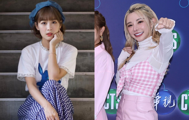 篮篮（左）今缺席录影，巫苡萱被控下毒手。（罗永铭摄）