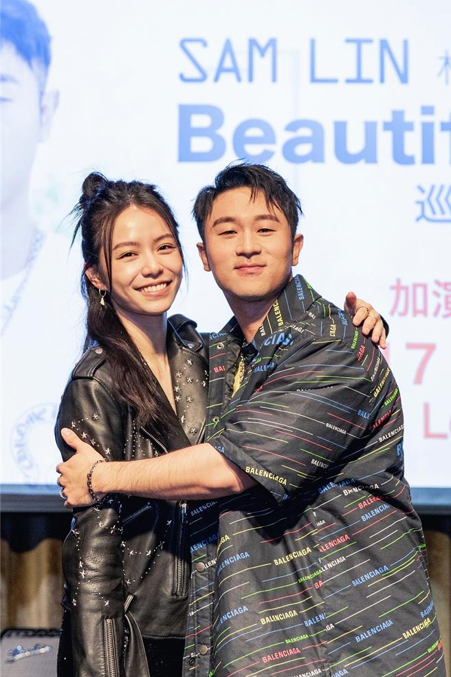 SAM LIN12日舉辦記者會，邀來億萬票房女神宋芸樺到場力挺。（和協整合行銷提供）