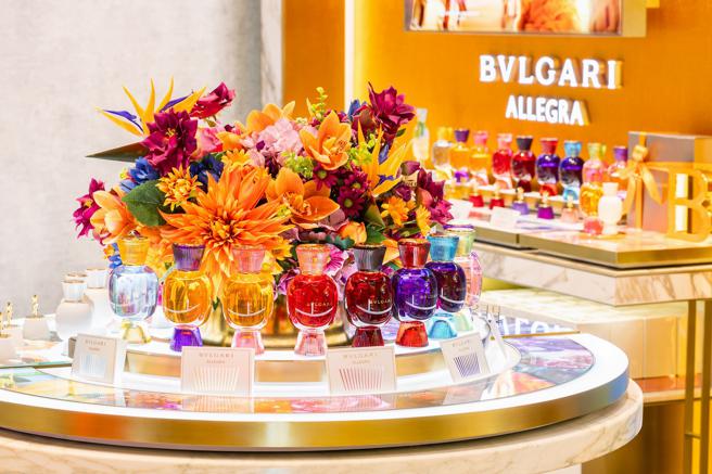 新光三越DIAMOND TOWERS寶格麗頂級香氛專櫃店新開幕。（新光三越提供）