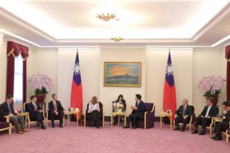 接見華府學者團　賴清德：就任後持續維持台海和平現狀