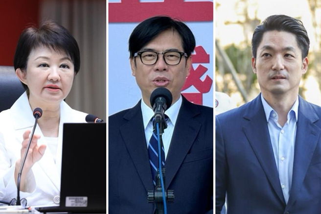 图为台中市长卢秀燕、高雄市长陈其迈以及台北市长蒋万安。（合成图／中时资料照）
