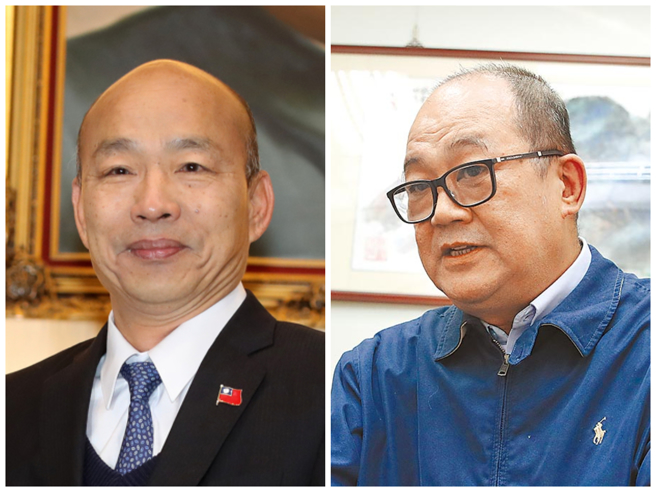 對於立法院總務處長周傑(右)遭院長韓國瑜(左)拔官，國民黨立委葉元之透露，他的辦公室並不是由總務處推薦的廠商裝潢，有媒體想來拍攝時就被周傑黨在外面，且當時他與周通電話時，周傑講話非常不客氣。（中時資料照合成）