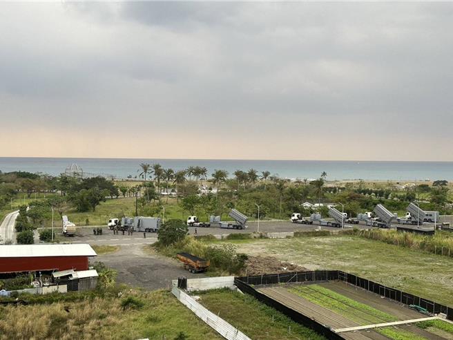 海鋒大隊反艦飛彈車近日出現在台東。（讀者提供／蔡旻妤台東傳真）