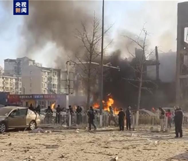 河北三河市燕郊13日發生爆炸案，目前導致2亡26傷，當地官方說明搜救已近尾聲。（央視新聞）
