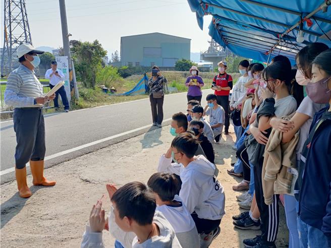 瑞城国小四健推广教育你农我农作业组13日到以友善无毒农法栽种当季各种蔬果的瑞风无毒农场，进行一场别开生面的食农教育。（大里区农会提供／冯惠宜台中传真）