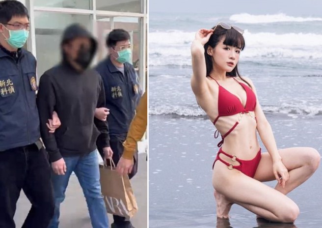 FIR阿沁辣妻花花持毒！「夜店大亨」夏天浩持毒遭逮。（图／FB@Flora＊花花、新北市刑大提供）