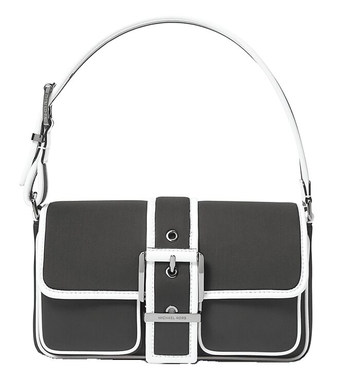 MICHAEL KORS COLBY黑白配色肩背包，1万8800元。（MICHAEL KORS提供）