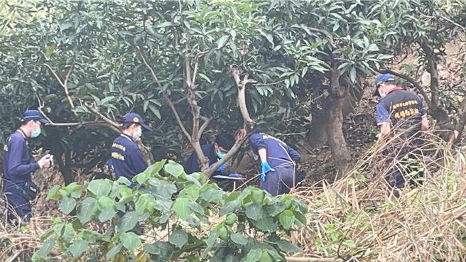 林園區清水岩路果園於13日發生女嬰屍體。（讀者提供／洪靖宜高雄傳真）