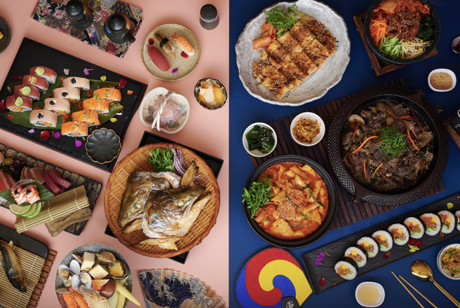 裕元花园酒店温莎咖啡厅自助Buffet以道地日韩料理满足喜爱日韩美食的饕客们。(图/裕元花园提供)