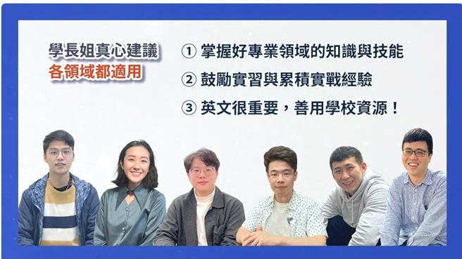 台科大推出系所就業出路解密影片透過影片讓大家進一步對系所特色探索，並能了解不同工作職務內容的差異。(台科大提供)