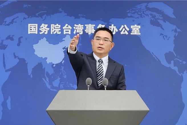 金厦海域又沈船，大陆国台办：两岸搜救仍在进行。图为发言人陈斌华。（蓝孝威摄）