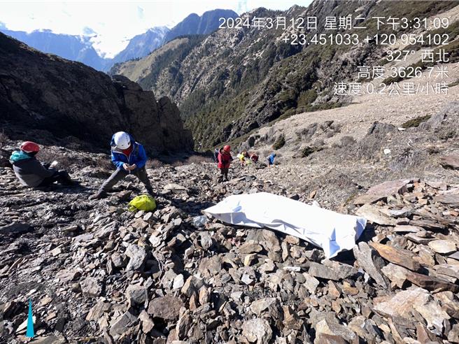 農曆春節後玉山後四峰奪走3條人命！張姓夫婦3日離開玉山圓峰山屋爬玉山南峰後失聯，12日才尋獲2人遺體。（玉山國家公園提供／楊靜茹南投傳真）
