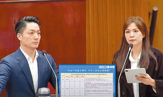 台北市议员锺沛君(右)将是非放在党派立场前，针对虐童案强力监督市长蒋万安(左)。（示意图／取自台北市议会网站）