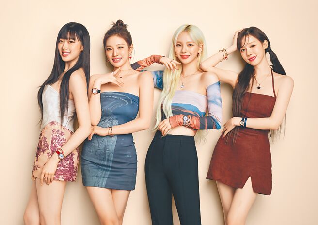 蕭邦邀請aespa女團一同歡慶「國際幸福日」，透過Happy Hearts系列珠寶傳遞幸福的理念。（CHOPARD提供）