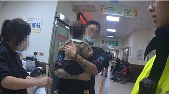 一歲半男童燙傷手  暖警鳴笛開道快速送醫