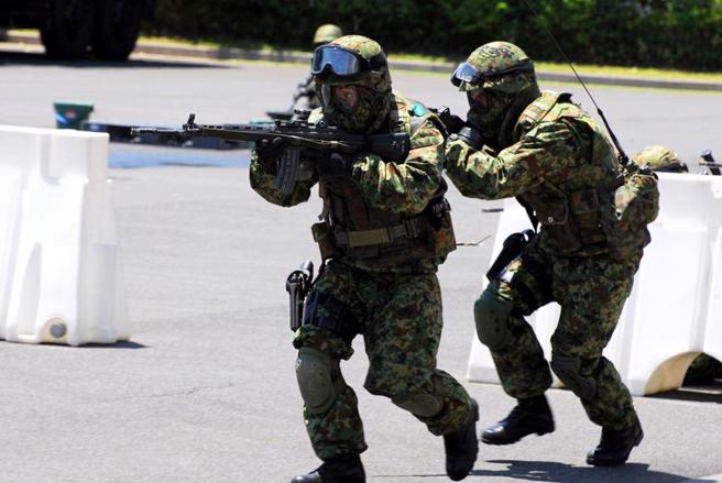 图为日本自卫队训练的资料照。（图:shutterstock/达志）