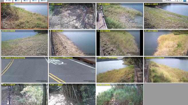 兰潭近水域辅助侦测系统影像画面。（嘉义市政府提供／廖素慧嘉市传真）