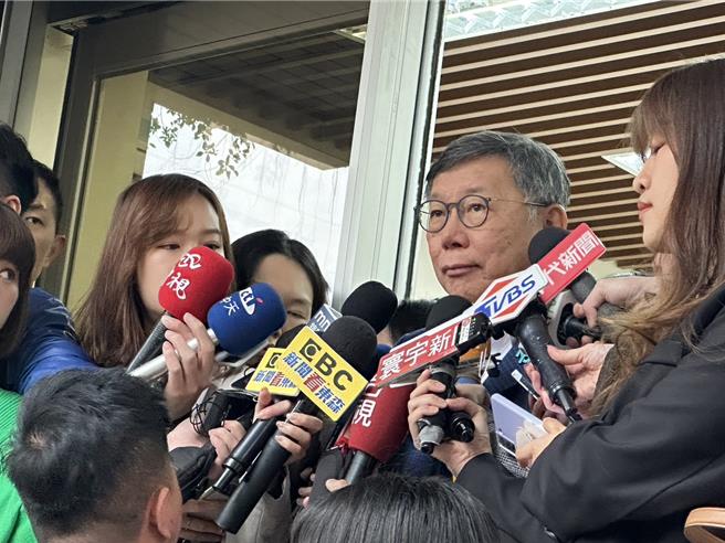 民眾党主席柯文哲。（杨亚璇摄）