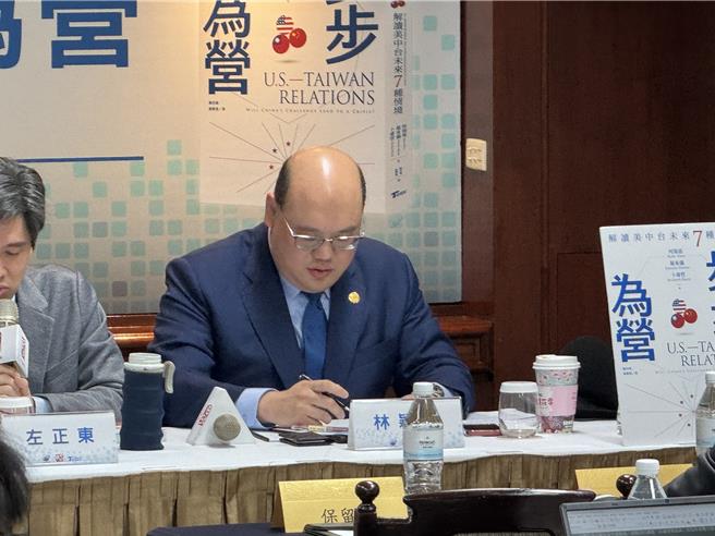 淡江戰略所助理教授林穎佑。（李奇叡攝）