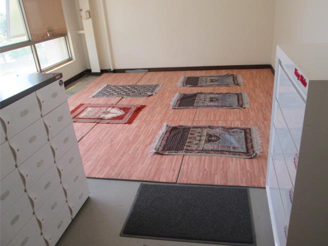 川益科技公司規劃穆斯林祈禱室。（南科管理局提供／寶智華台南傳真）