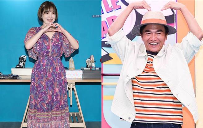 陈沂（左）破天荒像吴宗宪喊话，希望对方给她工作机会。（侯世骏摄影、中时资料照）