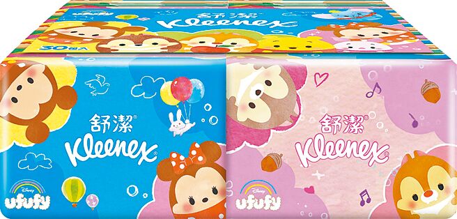 家樂福舒潔袖珍包面紙10抽30包，98元特價買1送1。（家樂福提供）
