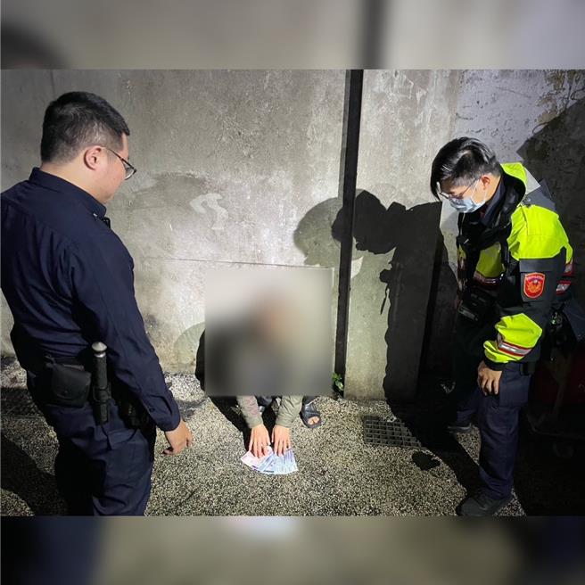 警方在永吉路巷弄內當場查獲陳嫌到案。（翻攝照片／林郁平台北傳真）